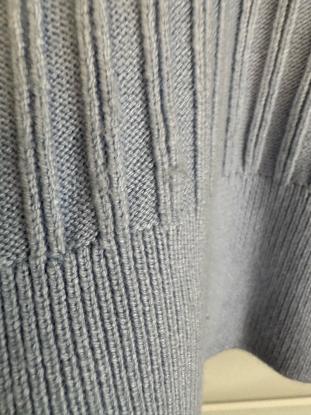 Anthropologie pilcro blue sweater ribbed vneck buttons size XL Henley - Picture 6 of 9